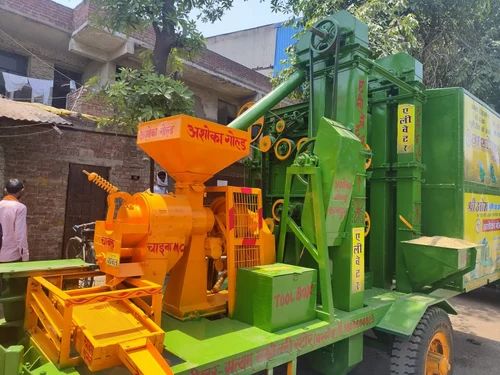 500 Rpm Tractor Operated Rice Mill