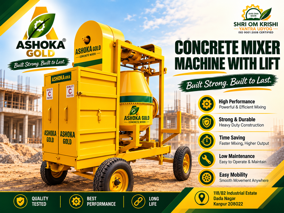 Concrete Mixer Machine With Lift