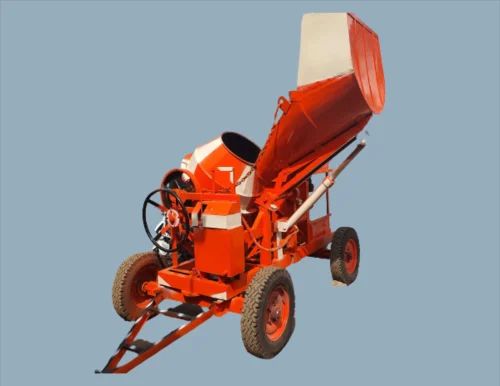 Concrete Mixer Machine With Hydrolic Hopper